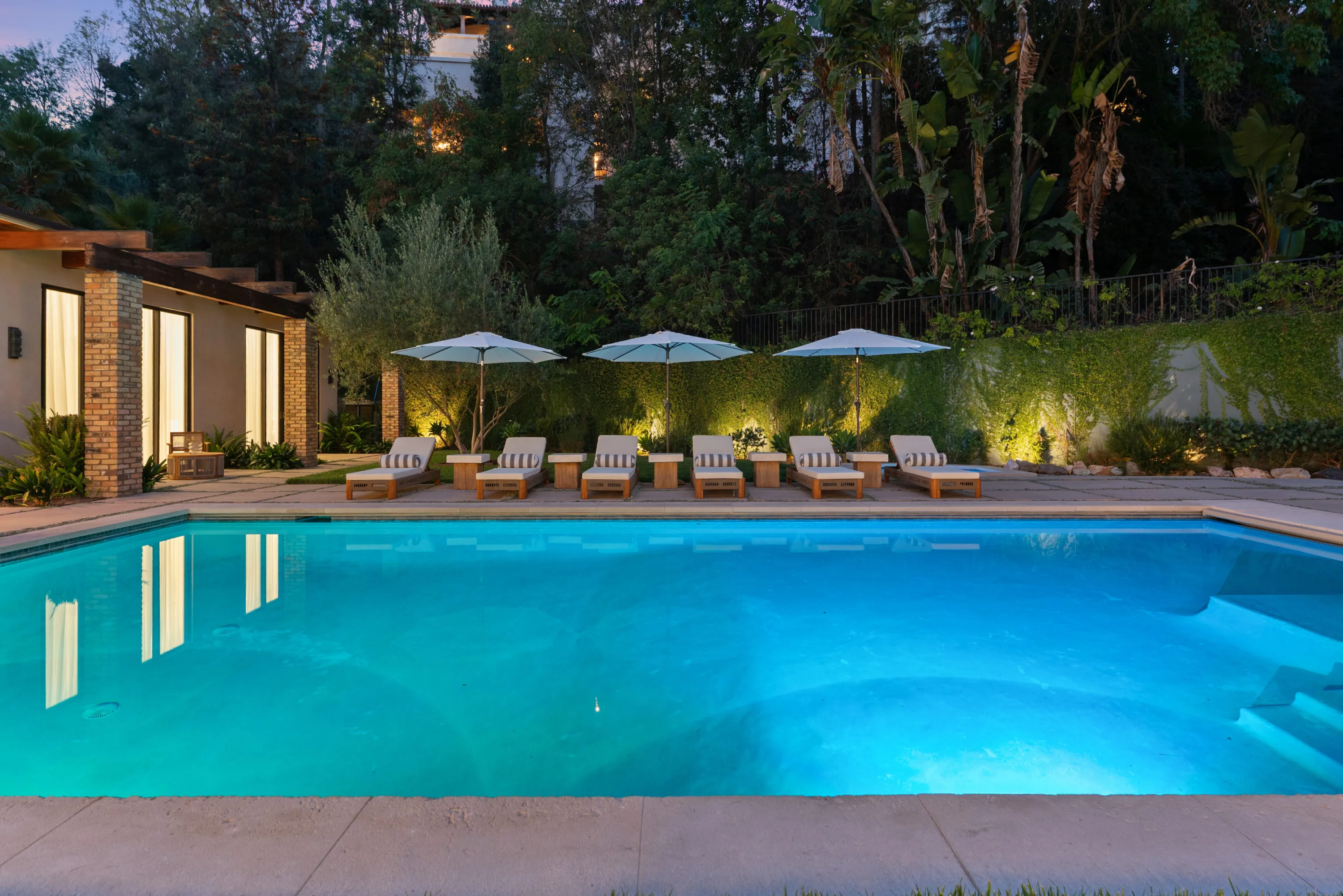 Backyard of a private villa