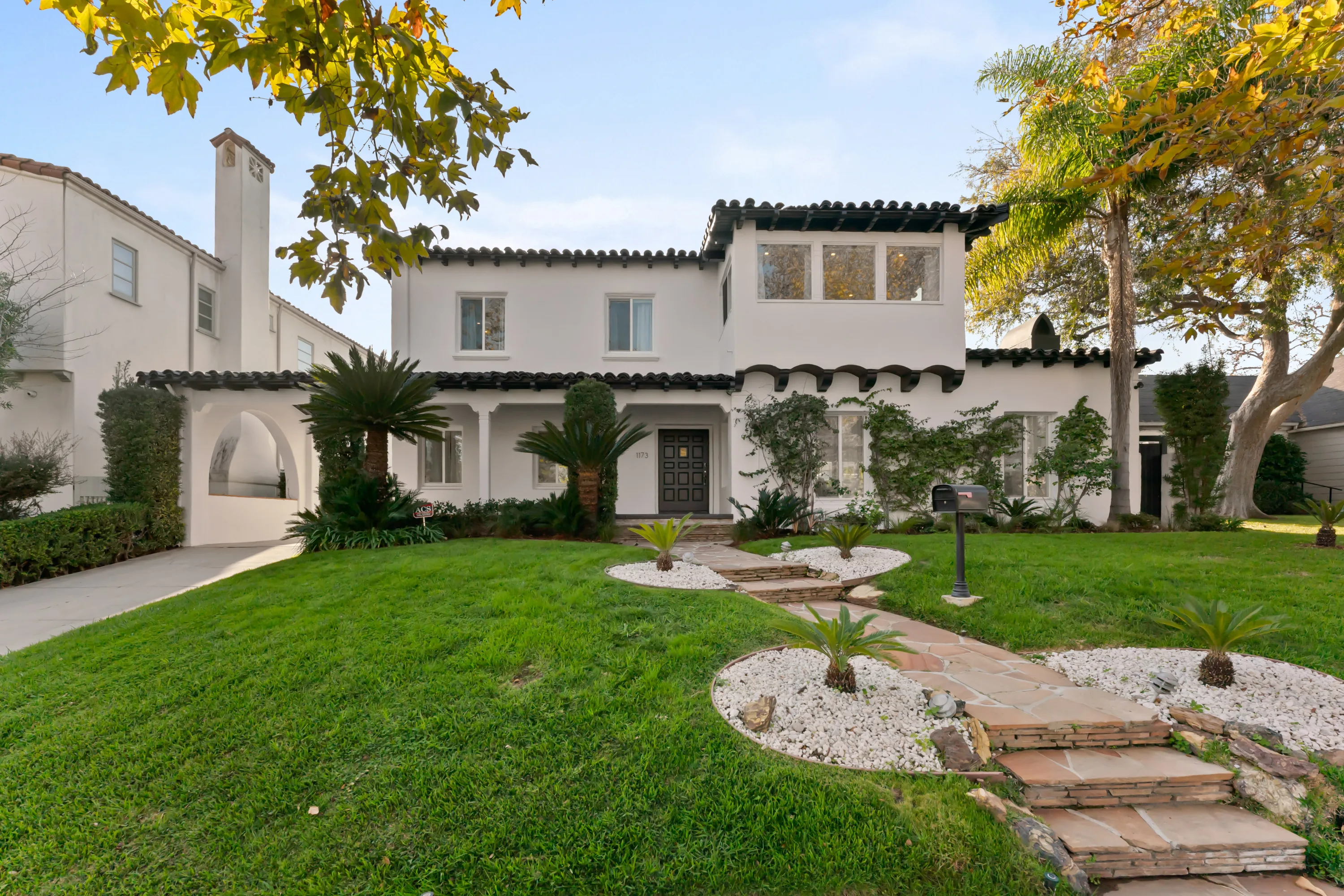 Spanish-style exterior of Rodeo Villa, a luxury Beverly Hills vacation rental featuring timeless architecture, Mediterranean charm, and elegant design.