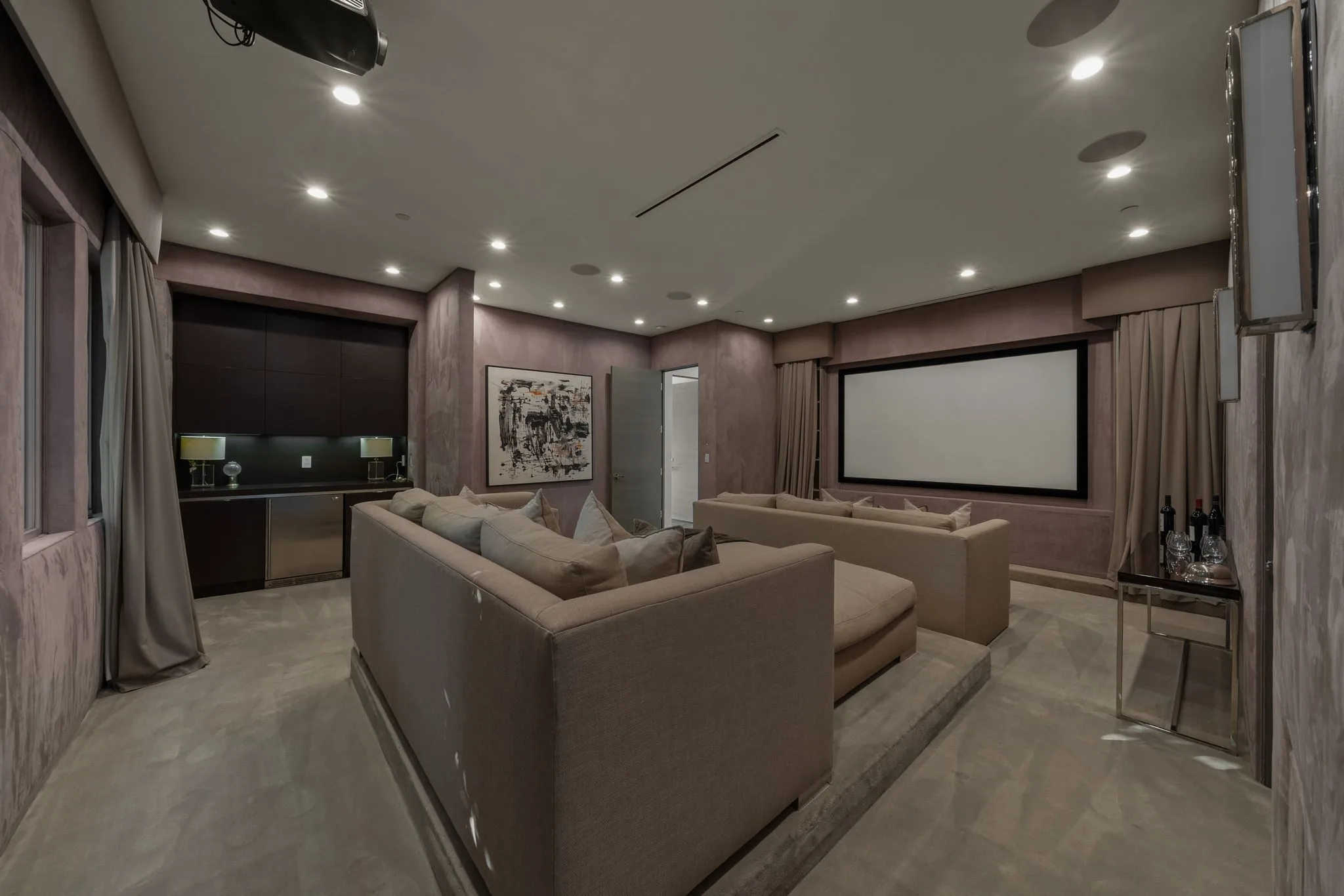 Luxury Bel Air villa interior featuring elegant contemporary design, spacious living areas, upscale furnishings, and refined architectural details in an exclusive Los Angeles vacation rental.