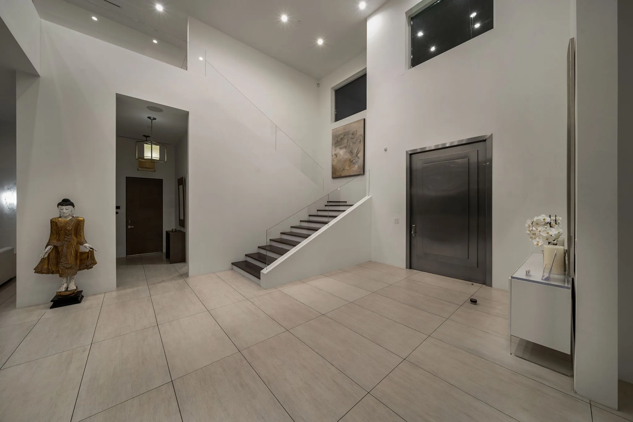 Luxury Bel Air villa interior featuring elegant contemporary design, spacious living areas, upscale furnishings, and refined architectural details in an exclusive Los Angeles vacation rental.