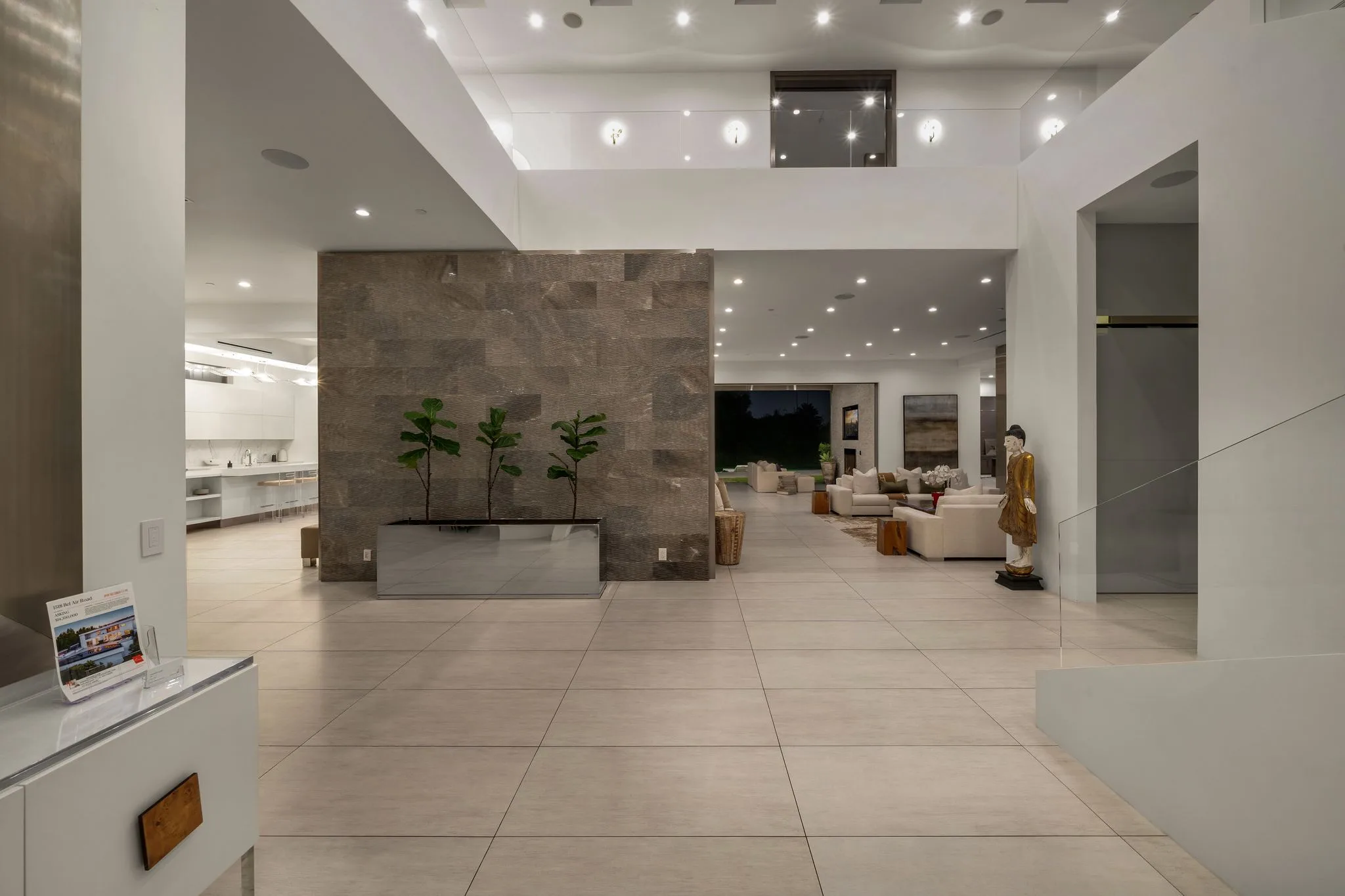 Luxury Bel Air villa interior featuring elegant contemporary design, spacious living areas, upscale furnishings, and refined architectural details in an exclusive Los Angeles vacation rental.