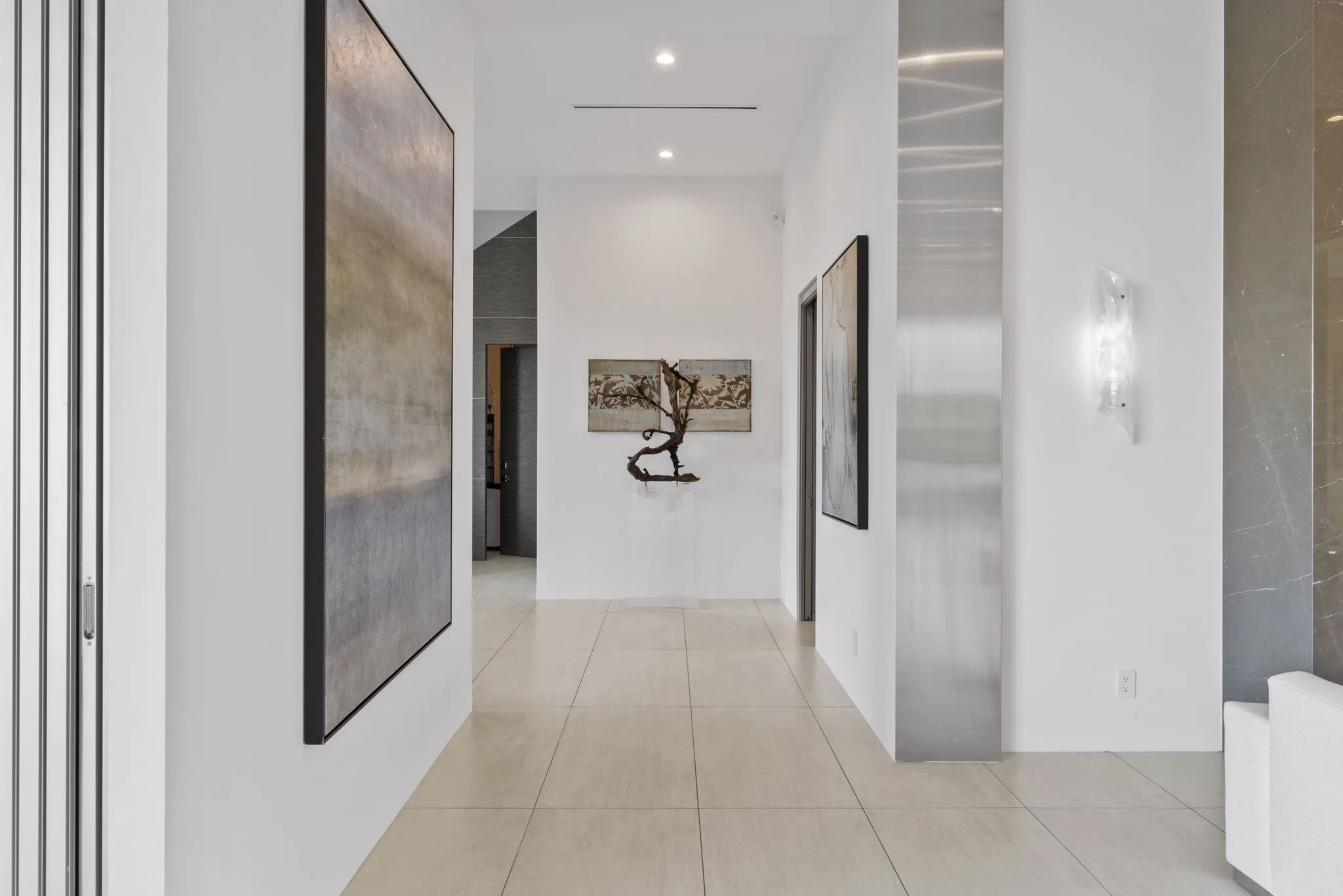 Luxury Bel Air villa interior featuring elegant contemporary design, spacious living areas, upscale furnishings, and refined architectural details in an exclusive Los Angeles vacation rental.