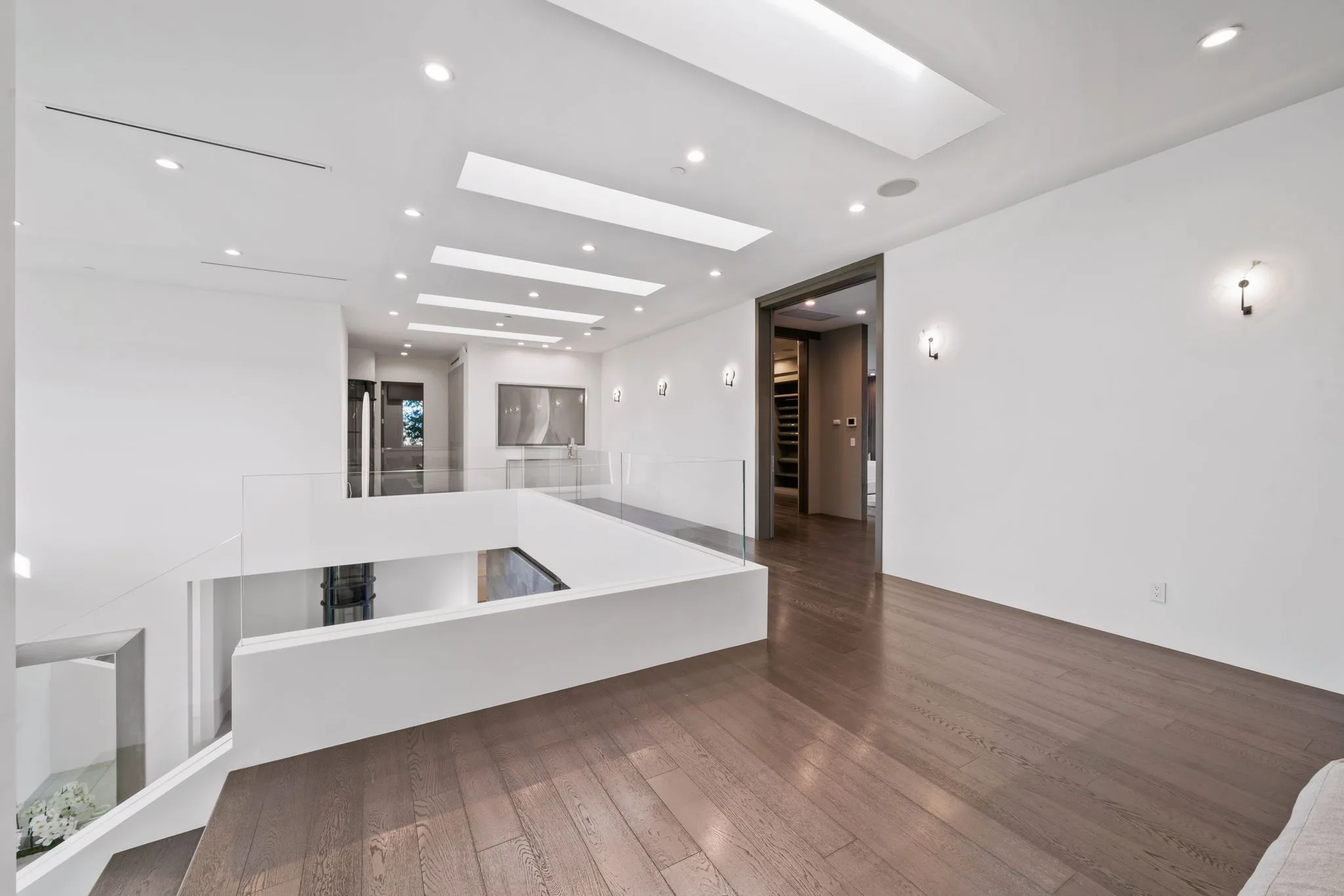 Luxury Bel Air villa interior featuring elegant contemporary design, spacious living areas, upscale furnishings, and refined architectural details in an exclusive Los Angeles vacation rental.