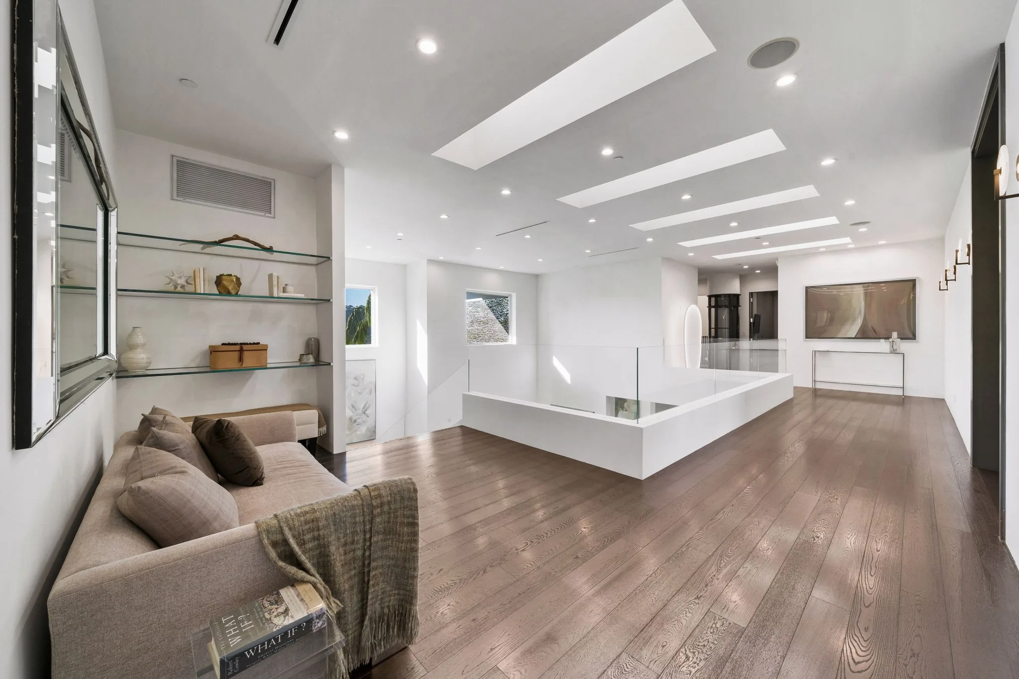 Luxury Bel Air villa interior featuring elegant contemporary design, spacious living areas, upscale furnishings, and refined architectural details in an exclusive Los Angeles vacation rental.