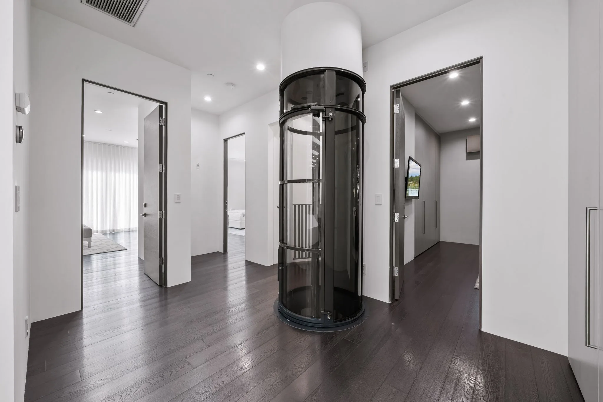 Luxury Bel Air villa interior featuring elegant contemporary design, spacious living areas, upscale furnishings, and refined architectural details in an exclusive Los Angeles vacation rental.